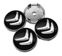ZUOBYMBC 4 Pièces Cache-Moyeu pour Citroen C4 Grand Picasso Sedan C3 C5 60mm,Cache Moyeux,Cache de Roue Centrale,Auto Cache Moyeux Capuchons De Centre,Jante Centre D'emblème