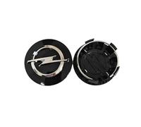 ZUOBYMBC 4 Pièces Cache-Moyeu pour Opel Agila 54mm,Cache Moyeux,Cache de Roue Centrale,Auto Cache Moyeux Capuchons De Centre,Jante Centre D'emblème,Black