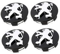ZUOBYMBC 4 Pièces Cache-Moyeu pour Peugeot 108 208 2008 308 3008 3008 508 5008 60mm,Cache Moyeux,Cache de Roue Centrale,Auto Cache Moyeux Capuchons De Centre,Jante Centre D'emblème