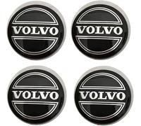 ZUOBYMBC 4 Pièces Cache-Moyeu pour Volvo XC90 XC70 XC60 V40 V50 V60 V70 S50 60MM,Cache Moyeux,Cache de Roue Centrale,Auto Cache Moyeux Capuchons De Centre,Jante Centre D'emblème