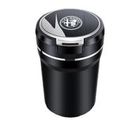 ZUOBYMBC Cendrier Voiture pour Alfa Romeo 147 156 159 166, cendrier Voiture Anti Odeur,Cendrier De Voiture Détachable à Nettoyage Facile avec Couvercle Rabattable,Black2