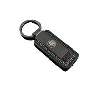 ZUOBYMBC Porte-clés de Voiture pour Alfa Romeo Junior 2024+, décoration de Voiture,pièces Automobiles,Cadeaux de Voiture,Porte-clés Cadeau,pièces de Rechange pour Porte-clés,Black-M