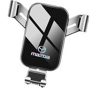 ZUOBYMBC Support Telephone Voiture pour Mazda 2 3 6 CX-5 CX-3 CX-30 CX-60 CX-80 2016-2022,360° Rotation Porte Téléphone à Grille d'Aération,Porte Smartphone Voiture,Accessoire Voiture,Silver
