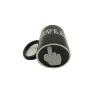 ZUODOOKU Tasse humoristique en céramique avec inscription « Have A Nice Day », pour café, lait, jus, doigt d'honneur - 350 ml