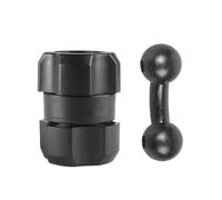 Zuoeay 1. Adaptateur de tête de boule de 17 mm avec rotation à 360° pour grille d'aération/tableau de bord et supports de tablette, support de tasse de voiture, extension de montage de téléphone