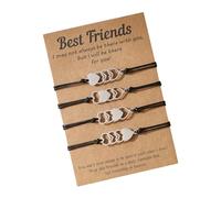 Zuoeay 1 lot de bracelets d'amitié longs tissés faits à la main réglables en corde tissée pour un cadeau d'anniversaire quotidien, taille unique, Comme décrit