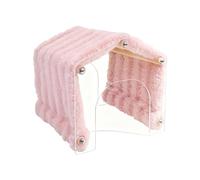 Zuoeay Abri pour hamster, lapins, toit en fourrure douce, maison amovible pour hamster, gerbilles molaires