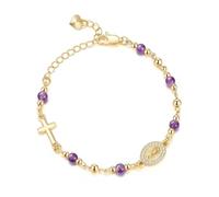 Zuoeay Alliage avec cœur doré et croix en obsidienne symbolisant la protection et la foi pour une longue durée de vie en obsidienne, taille unique, Comme décrit