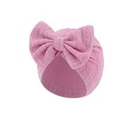Zuoeay Bébé Turban Chapeau Couleur Unie Couvre-Chef Hôpital Pépinière Nouveau-Né Noeud Cap Doux Bonnet Casquettes pour Bébé Tout-Petit Bébé Indien Nouveau-Né