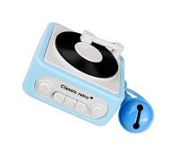 Zuoeay Boîte à musique phonographe enregistrable avec 3 chansons et voix, idéal pour accessoires de voiture, porte-clés vocaux