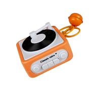 Zuoeay Boîte à musique phonographe enregistrable avec 3 chansons et voix, idéal pour accessoires de voiture, porte-clés vocaux