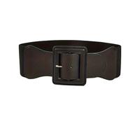 Zuoeay Ceinture tendance pour filles - Boucle scintillante - Bijoux de taille sous la poitrine - Bijoux de corps pour jeans de fête - Chaîne large avec boucle à paillettes, Noir , taille unique