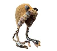 Zuoeay Chapeau à motif de monstres pour enfants en peluche pour protéger les oreilles en plein air pour les événements en plein air, les fêtes, couvre-chefs d'hiver doux en peluche