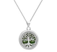 Zuoeay Collier diffuseur de parfum Arbre de vie Médaillon en acier inoxydable Accessoire pour les amateurs de mode Bijoux de parfums, taille unique, Comme décrit, Comme décrit.