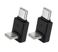 Zuoeay Connecteurs en forme de L double type C vers type C avec adaptateur de fonctionnalité OTG pour microphones Lavaliers et transfert de données Lavaliers Microphones Adaptateur