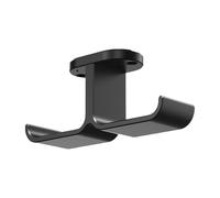 Zuoeay Double crochet robuste pour casque sous le bureau - Support pour câbles et câbles - Accessoire multifonction noir