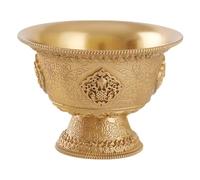 Zuoeay Élégante tasse à eau en laiton pour méditations - Texture en laiton - Convient pour une offre bouddhiste à la maison et un usage quotidien
