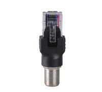 Zuoeay Ftype vers RJ45 Convertisseurs Connecteurs Coaxiaux Droits Connecteurs Femelle Mâle Coaxial Barils Coupleurs Adaptateurs Coaxiaux pour Testeur de Ligne