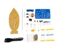 Zuoeay Kits de soudure électromagnétiques pour l'éducation STEM en forme de feuille Pendules aiguille avec lumière LED Projet électronique Kit d'oscillation électromagnétique