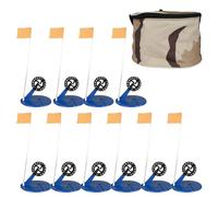 Zuoeay Lot de 10 plates-formes de poissons flottantes stables pour pêche sur glace - Accessoire d'extérieur lisse