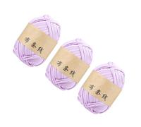 Zuoeay Lot de 3 rouleaux de fil à tricoter extensible de 30 m en polyester pour couture, tissage, décoration, loisirs créatifs