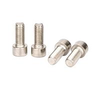 Zuoeay Lot de 4 boulons de rechange en acier inoxydable pour cage à bouteille d'eau 5 x 12 mm
