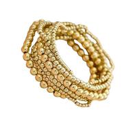 Zuoeay Lot de 7 bracelets de perles élégants - Design réglable - Accessoire de bijoux pour différentes tailles de poignet - Idéal pour un usage quotidien, taille unique, Comme décrit