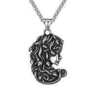 Zuoeay Ouroboros Collier avec pendentif serpent élégant en acier inoxydable Style gothique, taille unique, Comme décrit, Comme décrit.