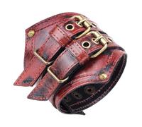 Zuoeay Rock Rétro Cuir de Vache Hommes Style Punk Large Corde Tressée Bracelet Élégant pour les Amateurs de Mode Cadeau Vintage, taille unique, Comme décrit