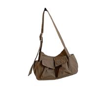 Zuoeay Sac à bandoulière moderne - Organisation intérieure spacieuse - Sac à bandoulière léger - Design adapté aux voyages - Sangle réglable - Sac à main sous les bras, kaki, One Size