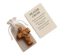 Zuoeay Supplication décorative en bois massif pour la maison, le temple, la réflexion, les chrétiens spirituels