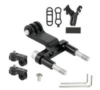 Zuoeay Support de lampe de poche de vélo en alliage d'aluminium, adaptateur de montage de phare de vélo, support de lumière avant pour caméra de vélo de route