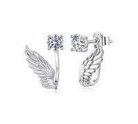 ZUOHUI Boucles d'oreilles puces en argent sterling S925 avec moissanite, modèle Guardian for femme, hypoallergéniques et sans nickel, cadeau tendance for les trajets quotidiens