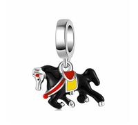 ZUOHUI Breloque en argent sterling S925, motif flamant rose, dinosaure, caneton, compatible avec les bracelets Pandora, Biagi, Troll et Chamilia. Cadeau idéal for porte-clés, colliers et bracelets.(PD