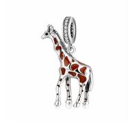 ZUOHUI Breloque en argent sterling S925, motif flamant rose, dinosaure, caneton, compatible avec les bracelets Pandora, Biagi, Troll et Chamilia. Cadeau idéal for porte-clés, colliers et bracelets.(PD