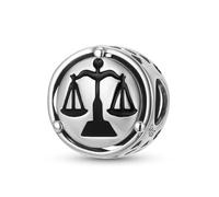 ZUOHUI Breloque en argent sterling S925 représentant une balance de justice romaine - 11,4 mm - Fabrication de bijoux DIY, compatible avec les bracelets Pandora, cadeau for femme (maman, sœur, fille)