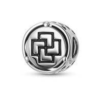 ZUOHUI Breloque en argent sterling S925 «Tursaansydän» finlandais | Compatible avec les bracelets Pandora | Création de bijoux et cadeau porte-bonheur for femme et sœur (12mm)