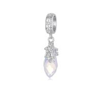 ZUOHUI Breloque flocon de neige en argent sterling S925 for bracelet Pandora, cristal de glace d'hiver, cadeau for la création de bijoux DIY, femme, sœur, maman