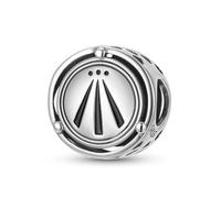 ZUOHUI Breloque inspiration celtique Awen en argent sterling S925 | Compatible avec les bracelets Pandora | Création de bijoux et cadeau spirituel for femme et sœur (12 mm)