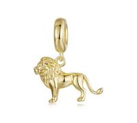ZUOHUI Breloque lion en argent sterling 925 for bracelet Pandora, idéale for la création de bijoux DIY (cadeau for femme, épouse ou fille).