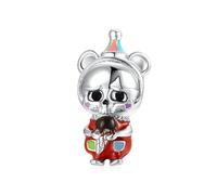 ZUOHUI Breloque tête de mort gothique en argent sterling 925 avec revêtement en résine - Accessoire de création de bijoux unique for bracelets et colliers | Cadeau original for les anniversaires, Hall