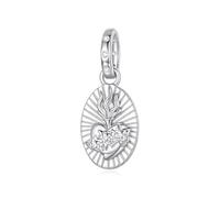 ZUOHUI Breloque vierge marie mauvais œil en argent Sterling S925, perle à faire soi-même for bracelets et colliers, cadeau sentimental for femme, épouse, mère(BSC1232)