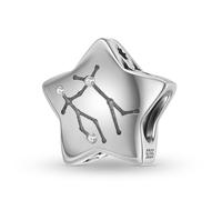 ZUOHUI Breloques 12 constellations en argent sterling S925 pour femme, compatibles avec les bracelets et colliers Pandora, Biagi, Troll et Chamilia.(PC1750-3 (Gemini))