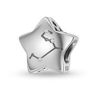 ZUOHUI Breloques 12 constellations en argent sterling S925 pour femme, compatibles avec les bracelets et colliers Pandora, Biagi, Troll et Chamilia.(PC1750-5 (Leo))