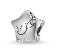 ZUOHUI Breloques 12 constellations en argent sterling S925 pour femme, compatibles avec les bracelets et colliers Pandora, Biagi, Troll et Chamilia.(PC1750-7 (Libra))