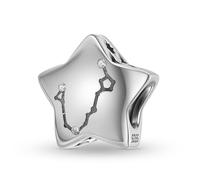 ZUOHUI Breloques 12 constellations en argent sterling S925 pour femme, compatibles avec les bracelets et colliers Pandora, Biagi, Troll et Chamilia.(PC1750-12 (Pisces))