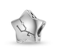 ZUOHUI Breloques 12 constellations en argent sterling S925 pour femme, compatibles avec les bracelets et colliers Pandora, Biagi, Troll et Chamilia.(PC1750-2 (Taurus))