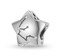 ZUOHUI Breloques 12 constellations en argent sterling S925 pour femme, compatibles avec les bracelets et colliers Pandora, Biagi, Troll et Chamilia.(PC1750-10 (Capricorn))