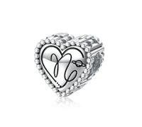 ZUOHUI Breloques cœur zodiaque en argent sterling 925 for femme - 12 perles constellations for bracelets et colliers | Cadeau idéal for un anniversaire, la fête des Mères ou un anniversaire de mariage