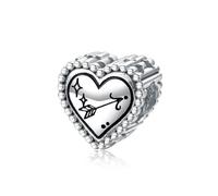 ZUOHUI Breloques cœur zodiaque en argent sterling 925 for femme - 12 perles constellations for bracelets et colliers | Cadeau idéal for un anniversaire, la fête des Mères ou un anniversaire de mariage